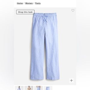 Like New PXS j Crew linen pant light blue